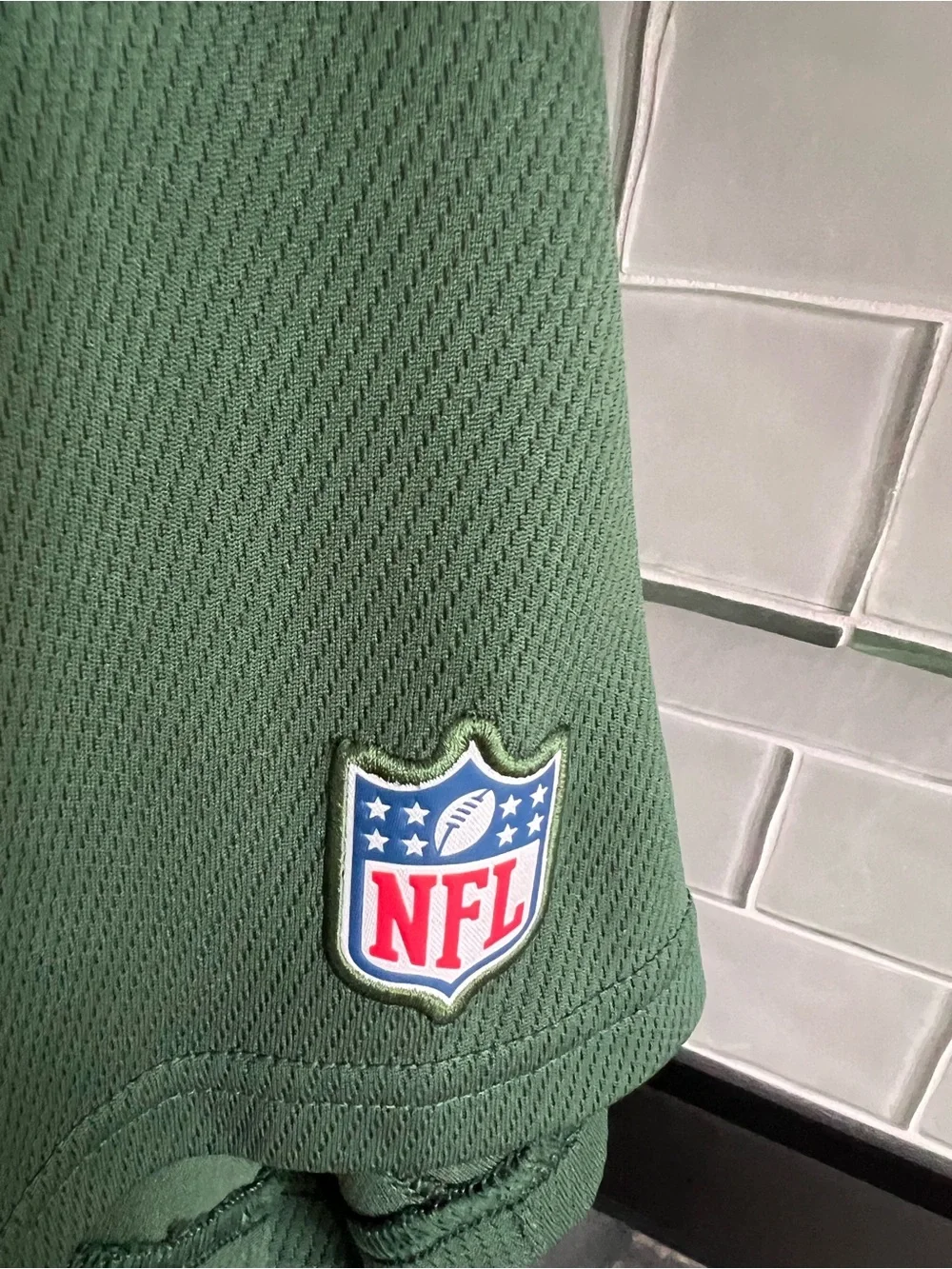 Green Bay Packers Shirt Nike Green Short Sleeve Polo Size Large Dri fit